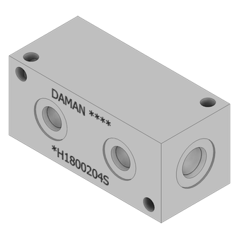 Aluminum Header Block - AH1800204S