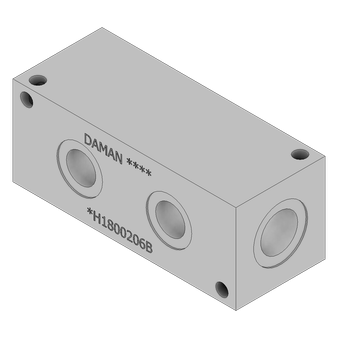 Aluminum Header Block - AH1800206B