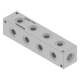 Aluminum Header Block - AH0900406B
