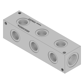 Aluminum Header Block - AH0900308B