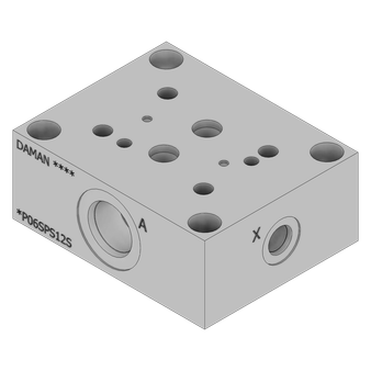 Aluminum Valve Subplate - AP06SPS12S