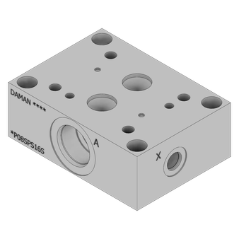 Aluminum Valve Subplate - AP08SPS16S