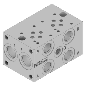 Aluminum FlexMount Manifold - LAD03P022S/GS