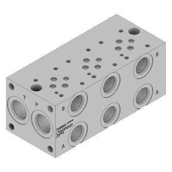 Aluminum FlexMount Manifold - LAD03P032S/SPBR