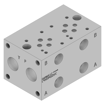 Aluminum FlexMount Manifold - LAD03P022P/C
