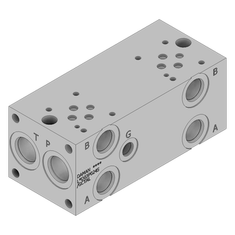 Aluminum FlexMount Manifold - LAD03P024S/GCTAL