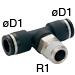 3/8" X NPT3/8 Standard Tube Fitting - PB3/8-N3U