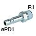 8MM X R3/8 Standard Tube Fitting - PTJ8-03