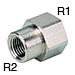NPT1/2 X NPT1/4 Standard Tube Fitting - PFFN4-N2U