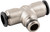 Fixed Branch Tee 8mm (5/16") Tube x 1/4" Male BSPT - 50200N-8-1/4