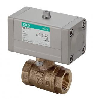 CSB, CSBF Air operated 2-port ball valve for steam (compact rotary valve)