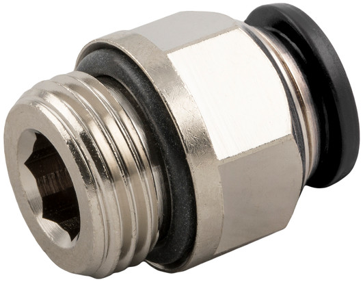 Straight Male 4mm (5/32") Tube x M5 BSPP - 50020N-4-M5