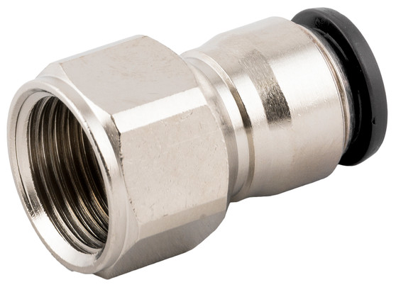 Straight Female 10mm Tube x 1/2" BSPP - 50030N-10-1/2