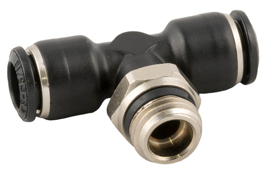 Composite Swivel Branch Tee 4mm (5/32") Tube x 1/8"  Swift-Fit - 55210-4-1/8