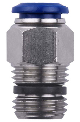Straight Male 1/8" Tube x 1/4" NPTF - 88000-02-04