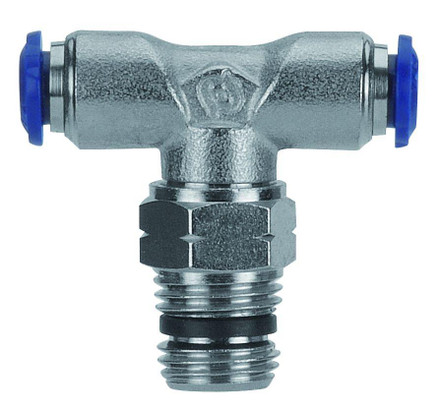 Swivel Male Branch Tee 1/4" Tube x 1/4" NPTF - 88210-04-04