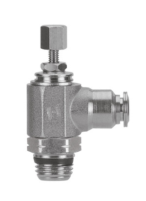 Flow Control (IN), Knob, Metal Release Collet 3/8" Tube x 3/8" Swift-Fit - 89968-06-06