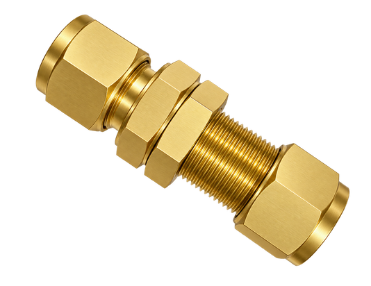 DSU brass compression fitting — representative colored series image; dimensions vary by model.