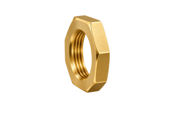 DNN brass compression fitting — representative colored series image; dimensions vary by model.