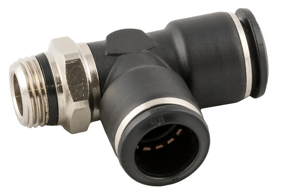Composite Swivel Run Tee 14mm Tube x 3/8" Swift-Fit - 55222-14-3/8