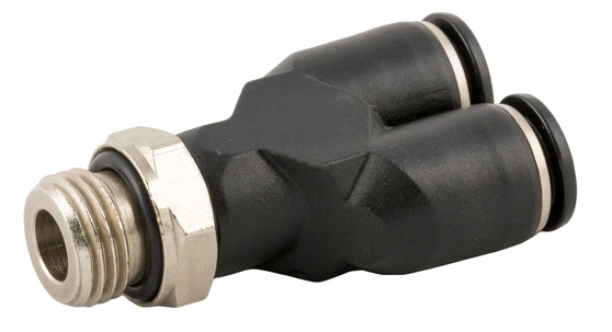 Composite Swivel Y 4mm (5/32") Tube x M5 - 55325-4-M5
