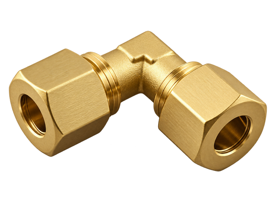 AIG-13260 brass compression fitting — representative colored series image; dimensions vary by model.