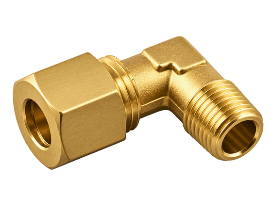 AIG-13280 brass compression fitting — representative colored series image; dimensions vary by model.