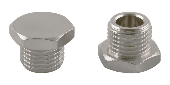 Male Plug M12x1.25 BSPP External Hex - 3020-M12x1.25