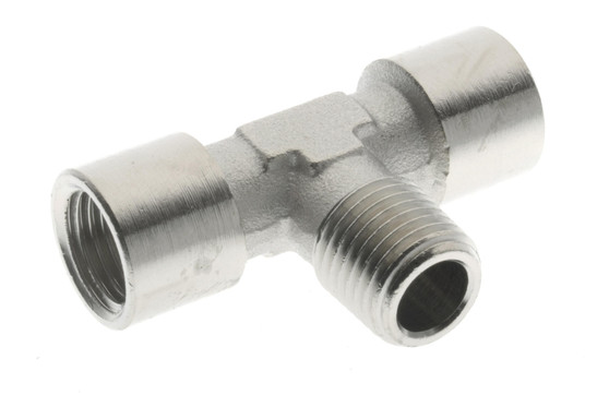 Branch Tee 3/8 Fm BSPP x 3/8 Ml BSPT - 4040-3/8