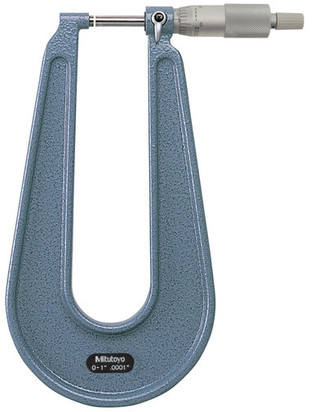 Mitutoyo Mec Mic, DpThr, 0-1 In, .0001 In, RS - 118-129
