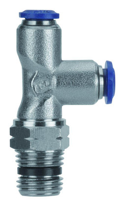 Swivel Male Run Tee 3/8" Tube x 1/2" NPTF - 88222-06-08