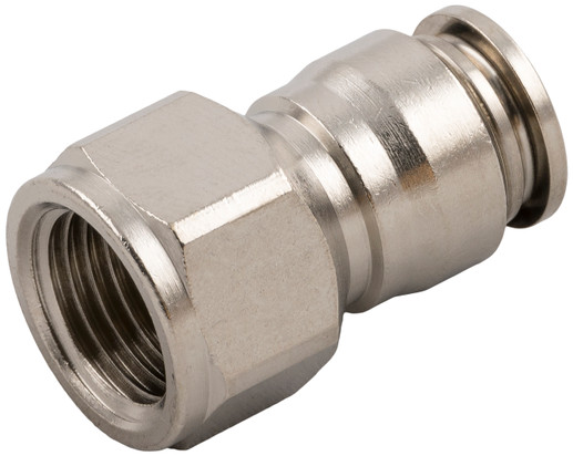 Straight Female Metal Release Collet 3/8" Tube x 3/8" NPTF - 89030-06-06