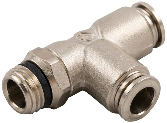 Swivel Male Run Tee Metal Release Collet  1/2" Tube x 1/4" Swift-Fit - 89222-08-04