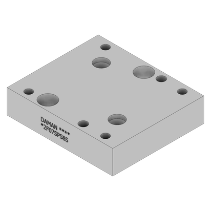 Aluminum Subplate - A2F07SPS8S