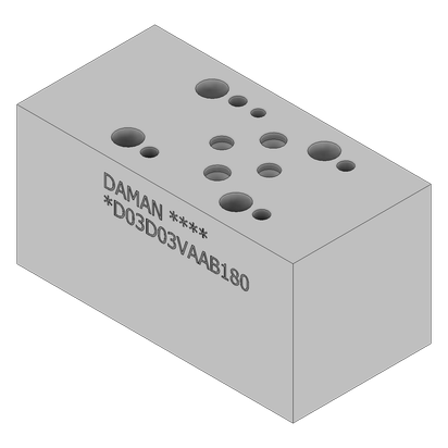 Aluminum Valve Adaptor - AD03D03VAAB180