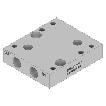 Aluminum Subplate - A2F07SPS8P