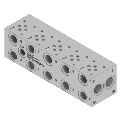 Aluminum Valve Manifold - AD03P052S/SPAR