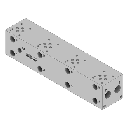 Aluminum Valve Manifold - AD03P044P/C