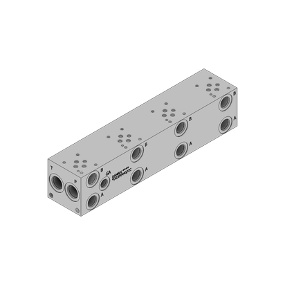 Aluminum Valve Manifold - AD03P044S/CC