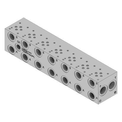 Aluminum Valve Manifold - AD03P072S/CPDL