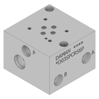 Aluminum Valve Subplate - AD03SPCRS6P
