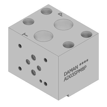 Aluminum Motor Mount Subplate - AD03SPM8P