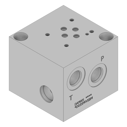 Aluminum Valve Subplate - AD03SPRVS8M