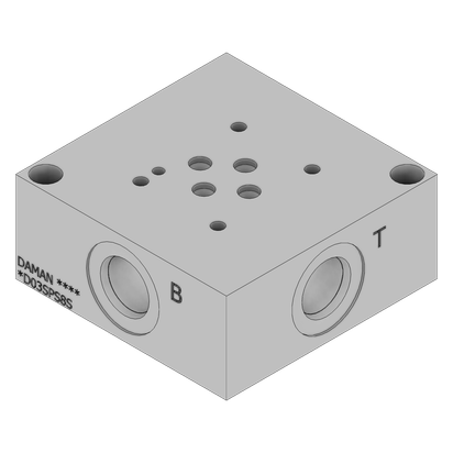 Aluminum Valve Subplate - AD03SPS8S