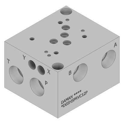 Aluminum Valve Subplate - AD05HSPRVC12P