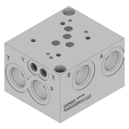 Aluminum Valve Subplate - AD05HSPRVC12S