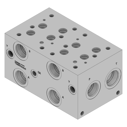 Aluminum Valve Manifold - AD08HP025S/S