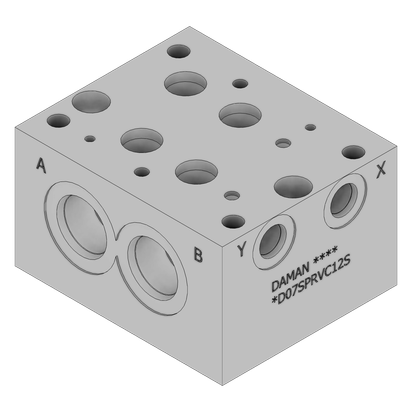 Aluminum Valve Subplate - AD07SPRVC12S