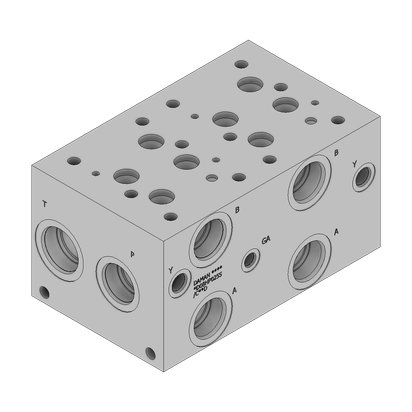 Aluminum Valve Manifold - AD08HP025S/CPAD