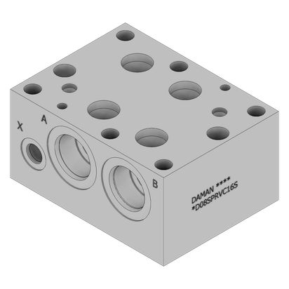 Aluminum Valve Subplate - AD08SPRVC16S